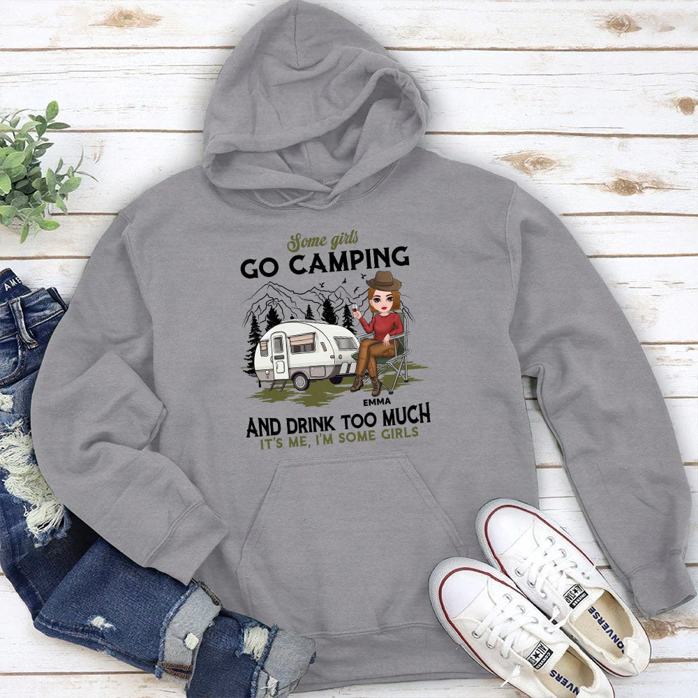 Camping And Drink - Personalized Custom Hoodie - Image 2