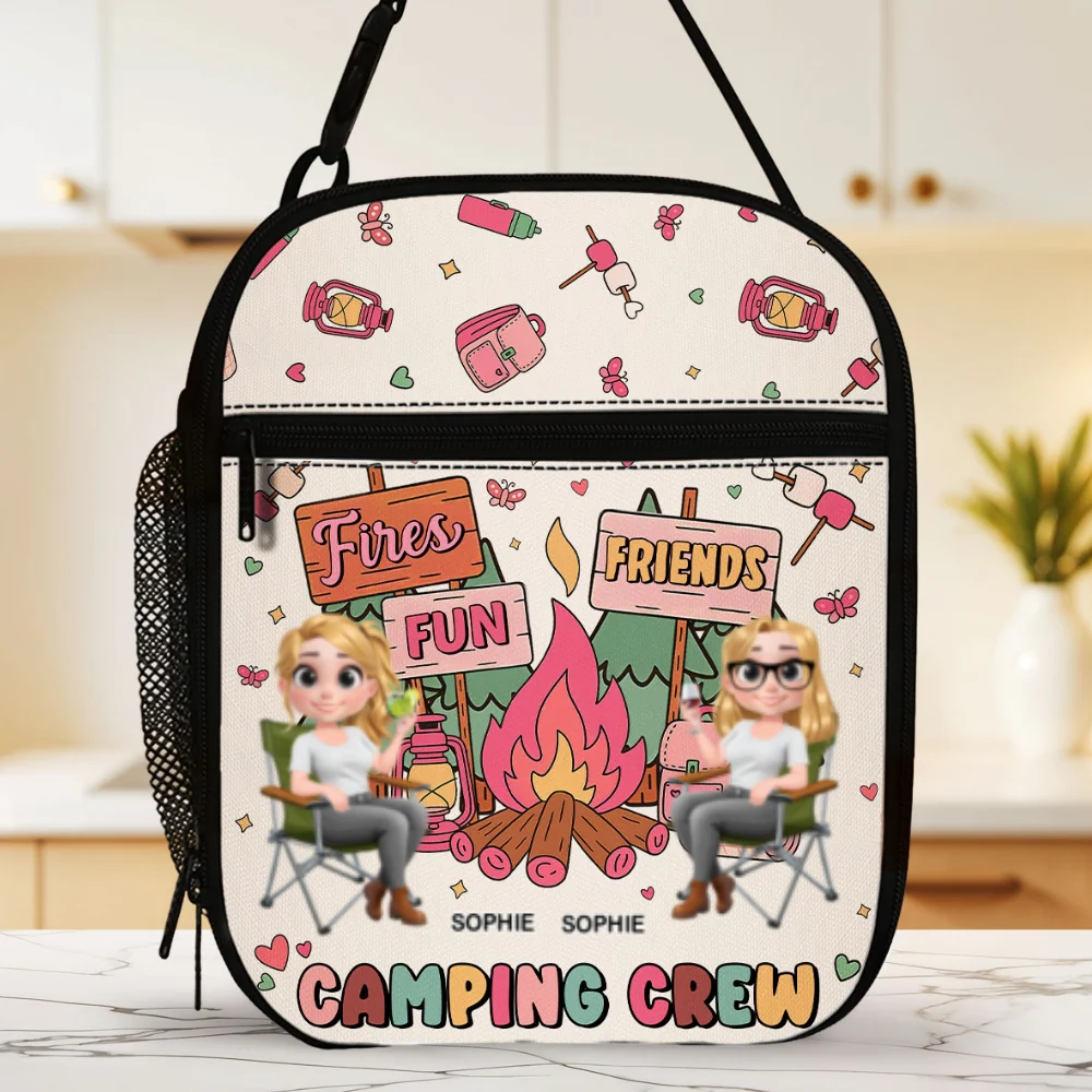 Camping Crew - Personalized Custom Insulated Lunch Bag - Image 7
