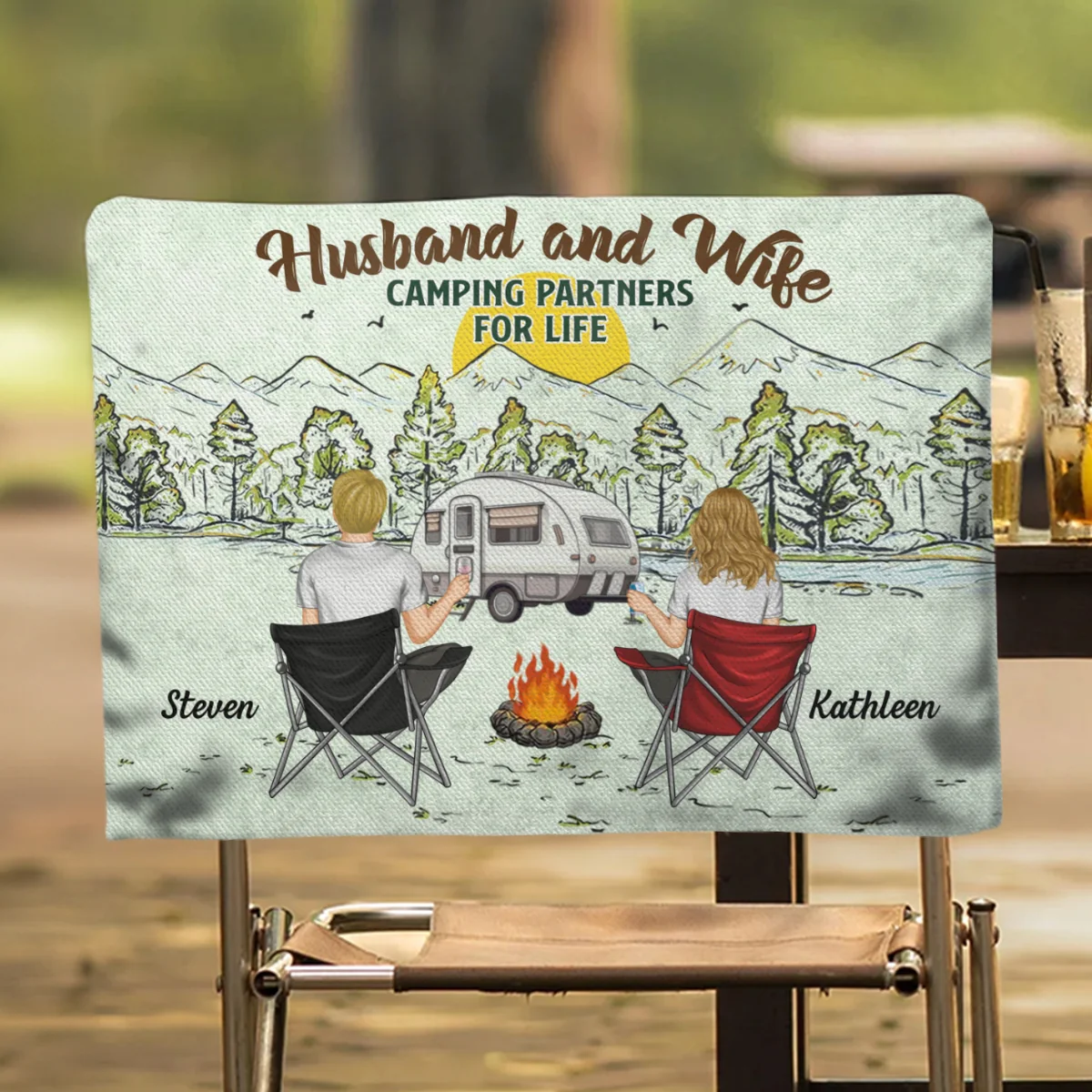 Camping For Life - Personalized Custom Camping Chair Cover - Image 6