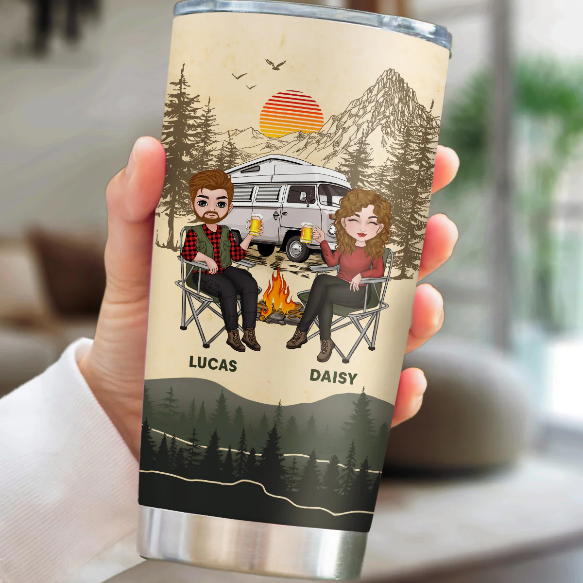 Camping Partners - Personalized Custom Tumbler - Image 2