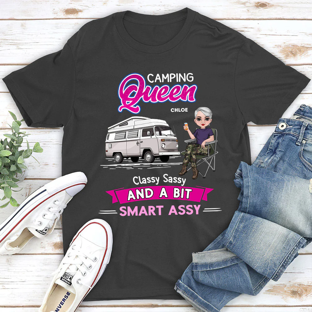 Camping Queen - Personalized Custom Unisex T-shirt - Image 5