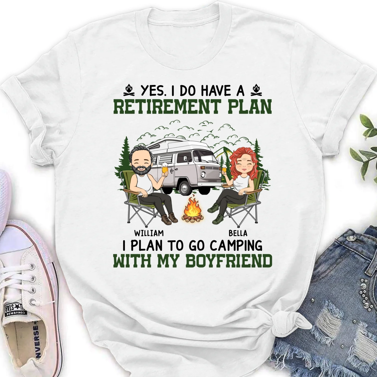 Camping With My Love - Personalized Custom Shirt - Image 16