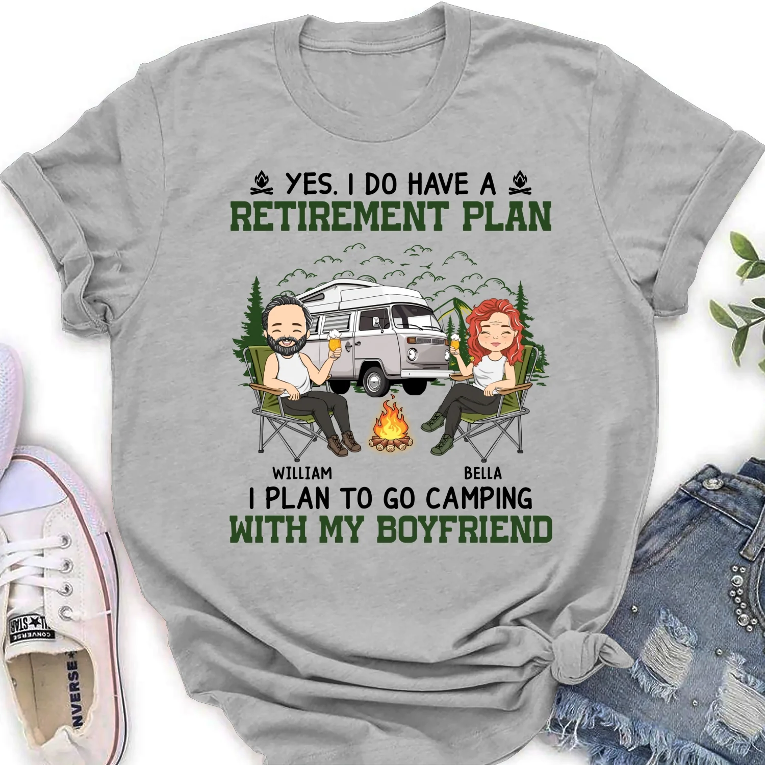 Camping With My Love - Personalized Custom Shirt - Image 17