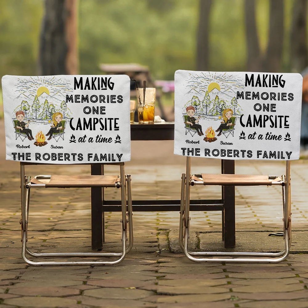 Campsite At A Time - Personalized Custom Camping Chair Cover - Image 2