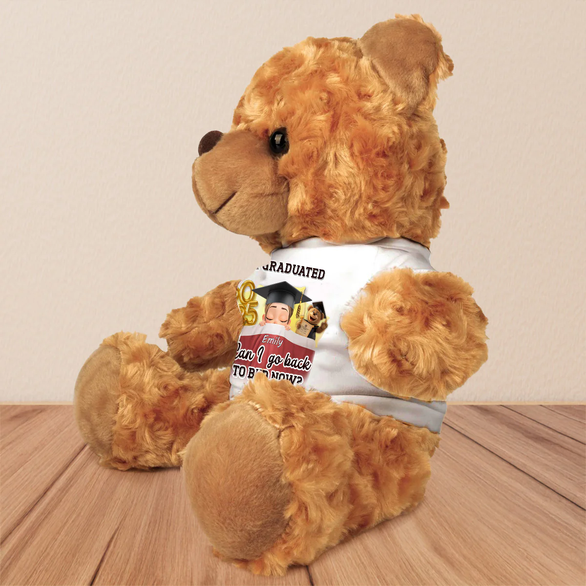 Can I Go Back To Bed Now - Personalized Custom Cuddle Bear - Image 2