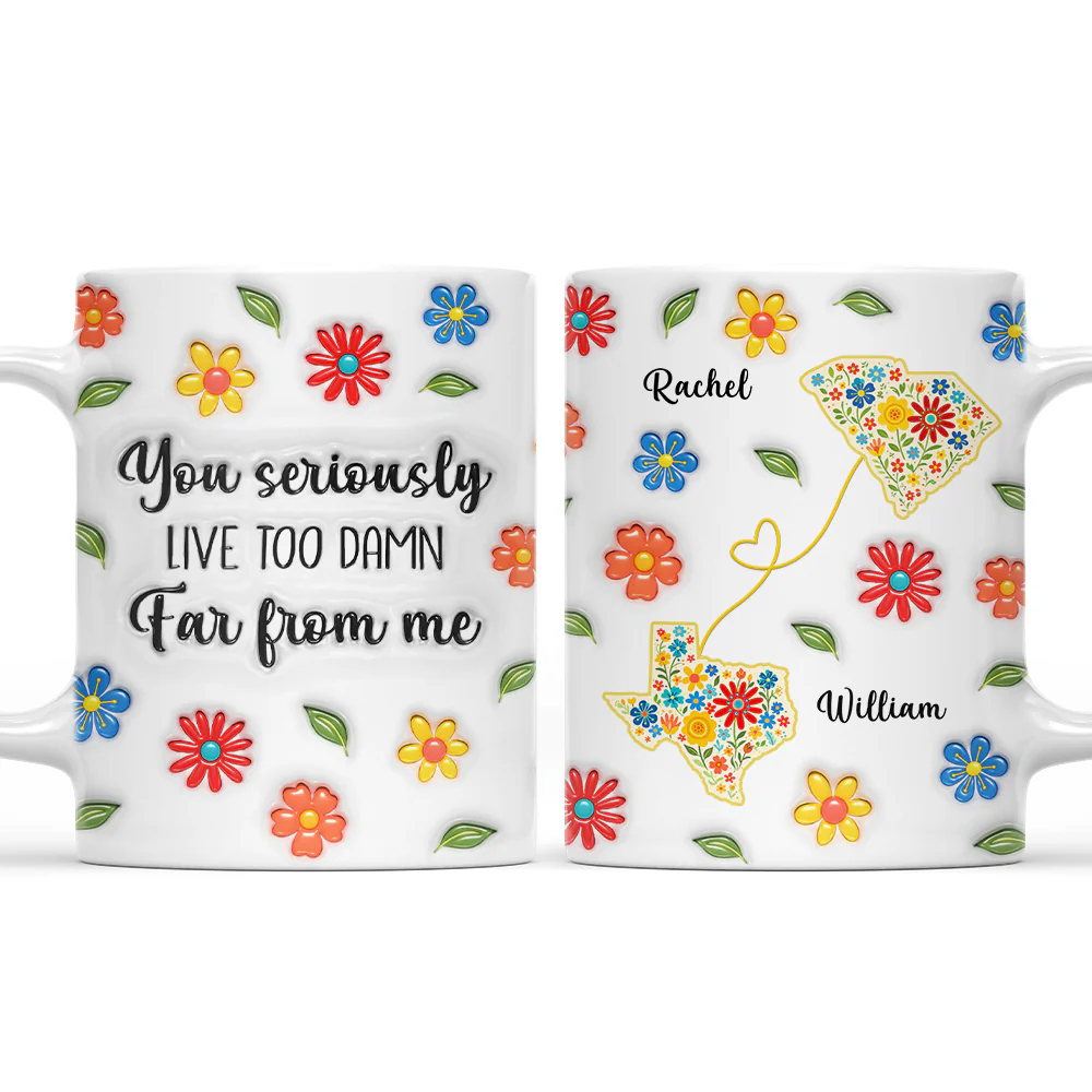 Can You Just Live Here - Personalized Custom 3D Inflated Effect Mug