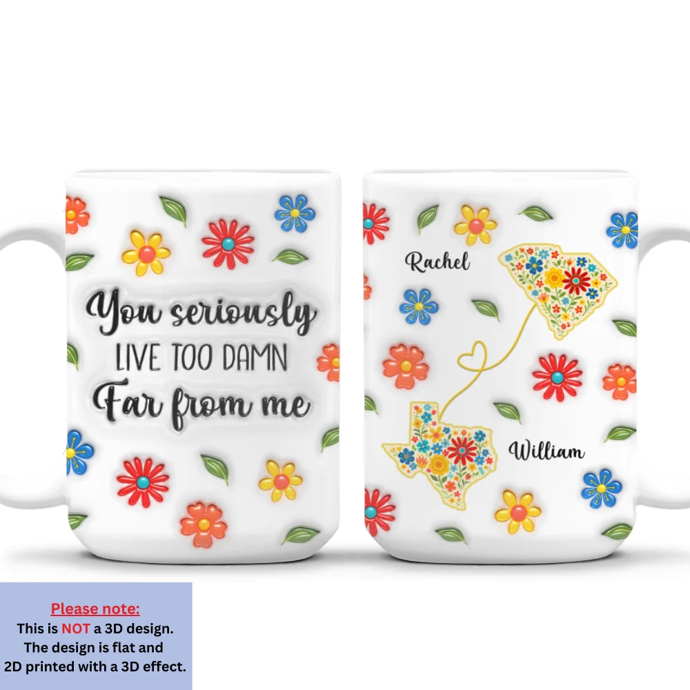 Can You Just Live Here - Personalized Custom 3D Inflated Effect Mug - Image 7