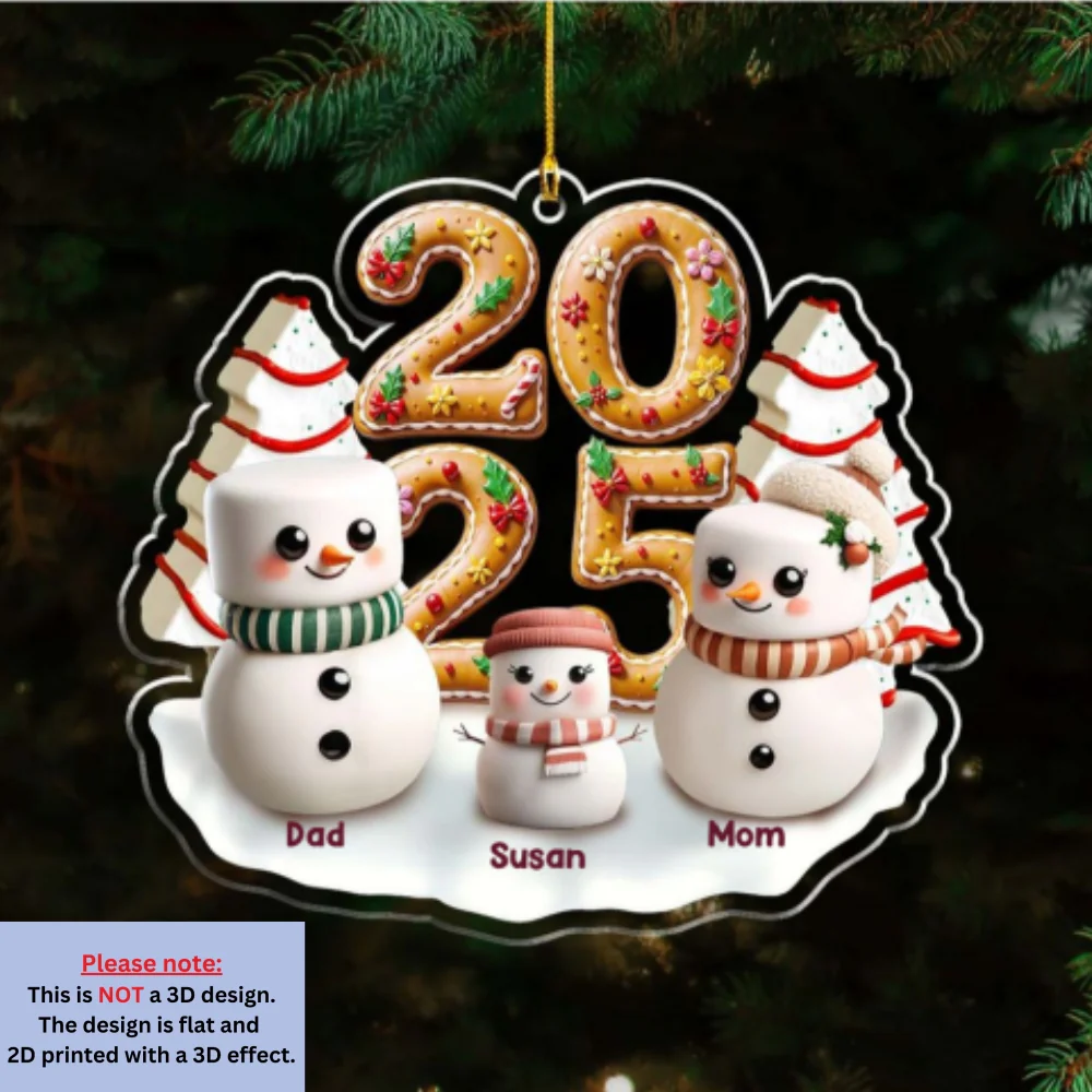 Candyland Family Gathering - Personalized Custom Acrylic Ornament - Image 6