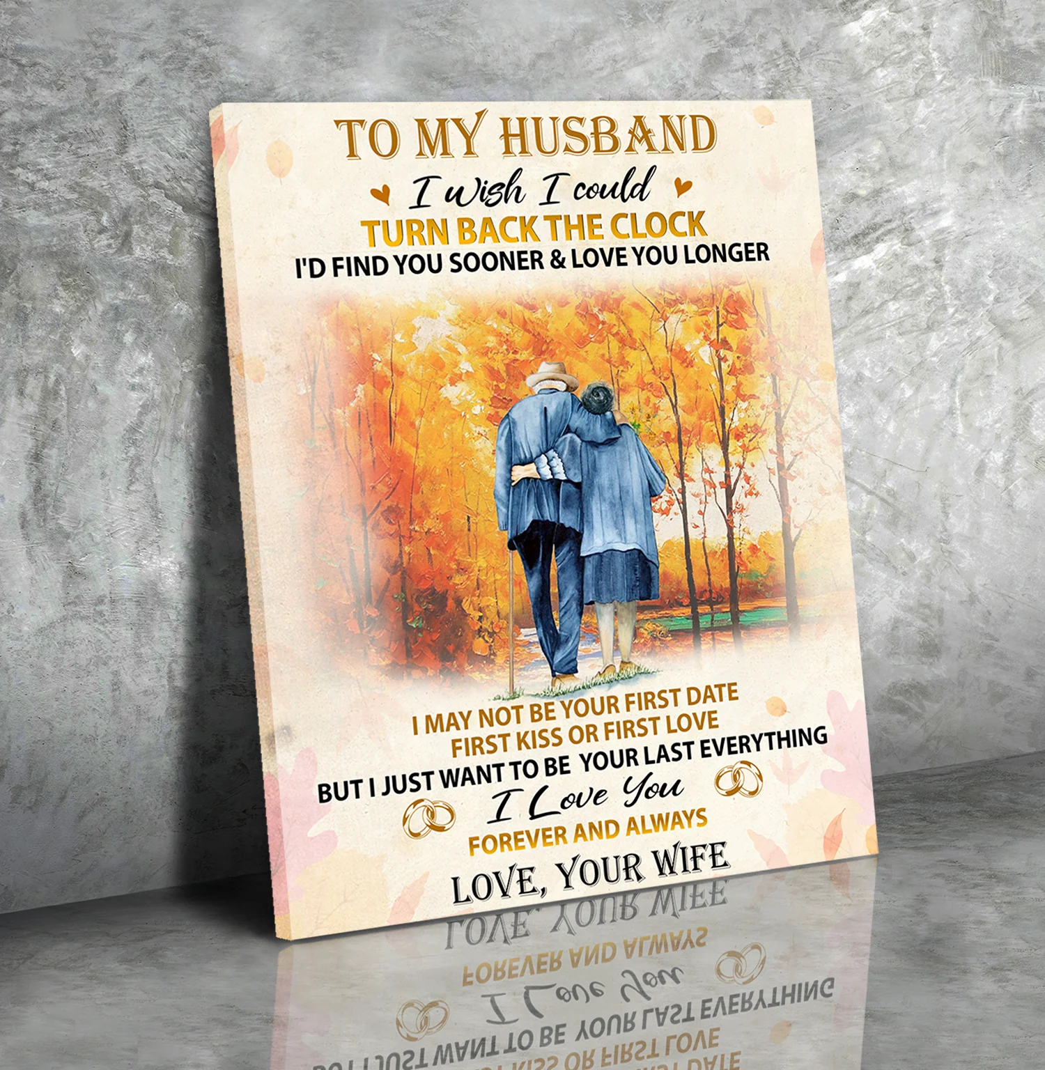 Husband Wife - I Wish I Could Turn Back The Clock - Matte Canvas - Image 2