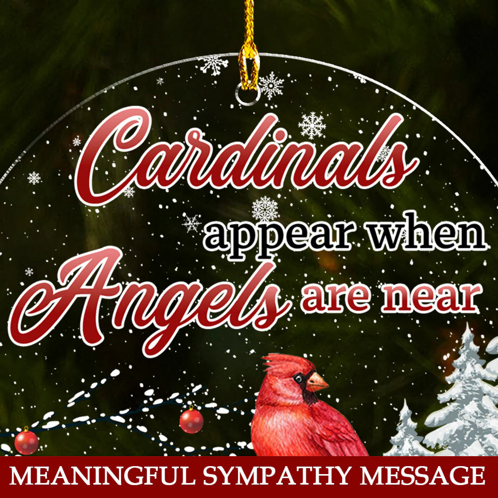 Cardinals Appear - Acrylic Ornament - Image 3