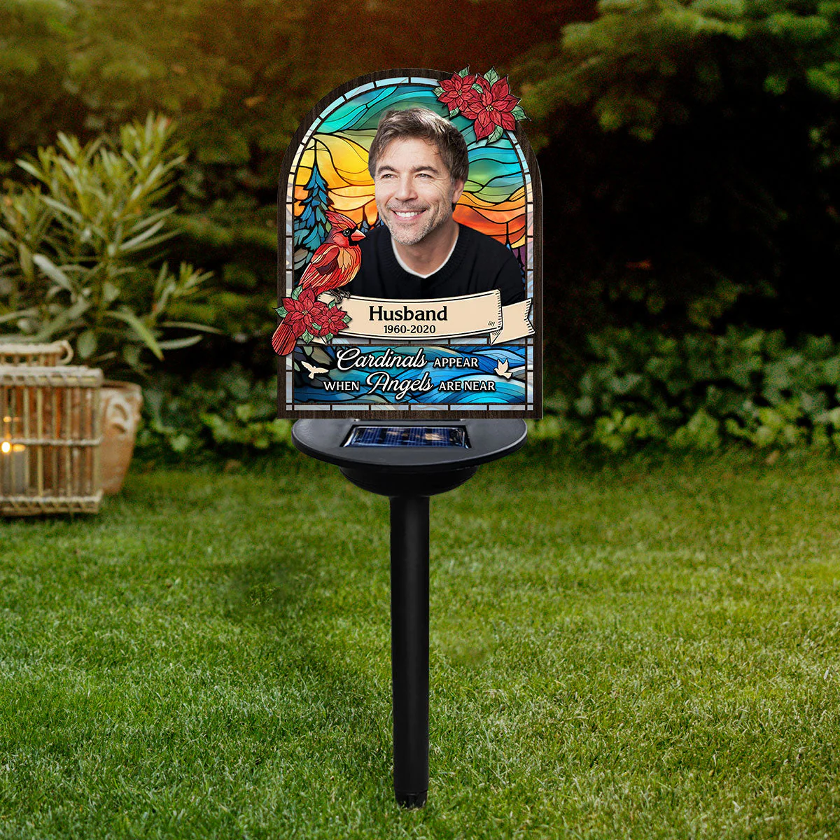 Cardinals Appear When Angels Are Near - Personalized Custom Solar Light - Image 3