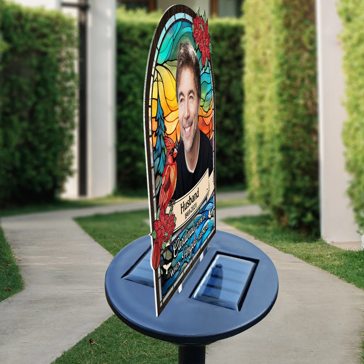 Cardinals Appear When Angels Are Near - Personalized Custom Solar Light - Image 4