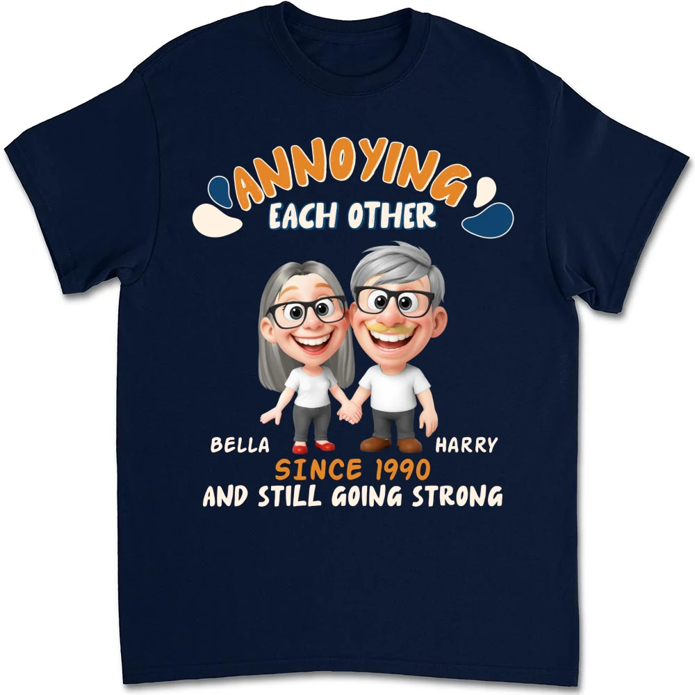 Caricature Love Couple - Personalized Custom Shirt - Image 10