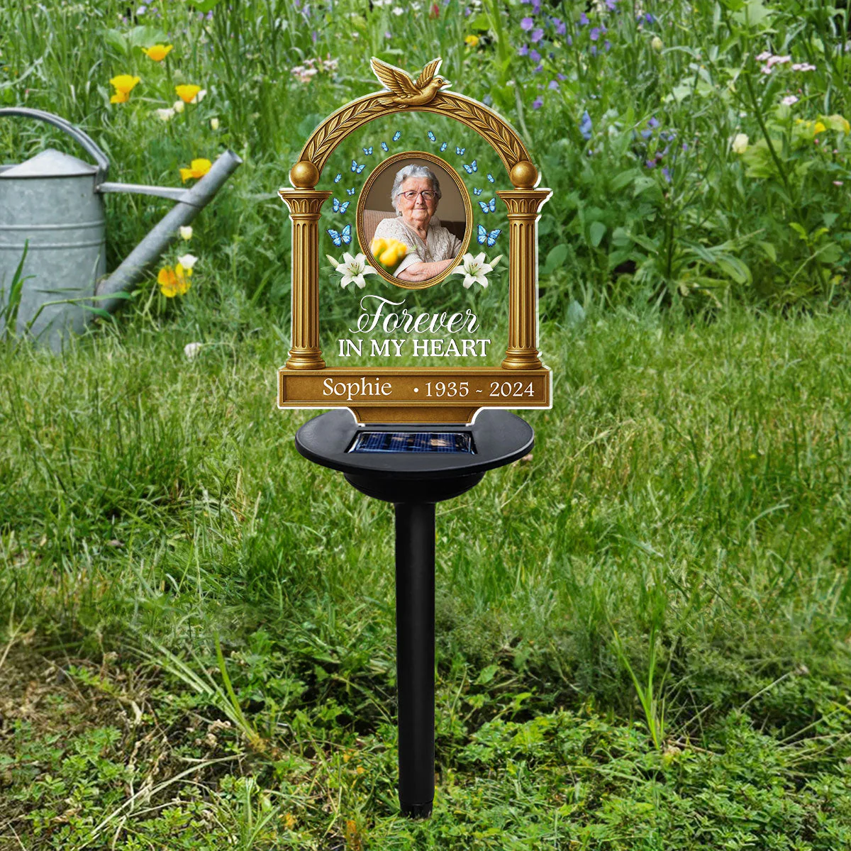 Carried In My Heart - Personalized Custom Solar Light - Image 5