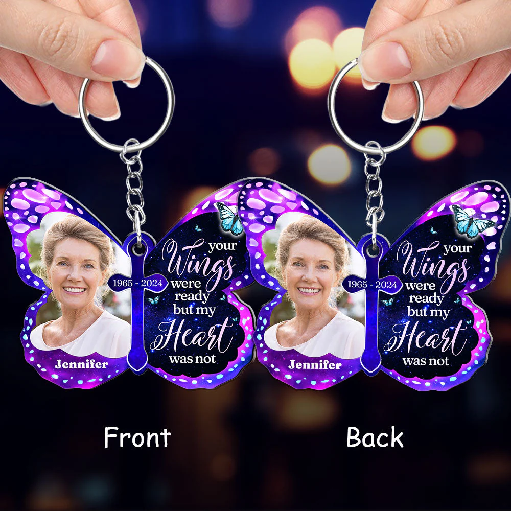 Carry You With Me - Personalized Custom Acrylic Keychain - Image 2