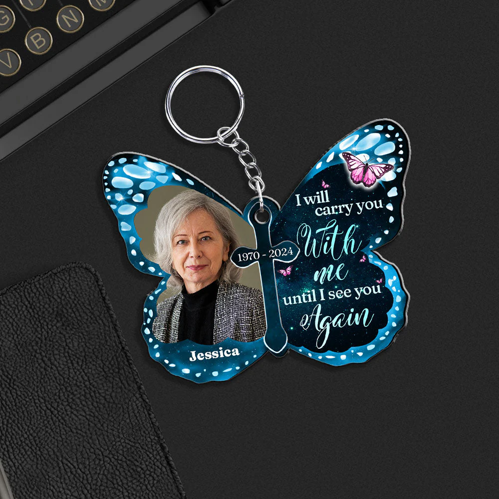 Carry You With Me - Personalized Custom Acrylic Keychain - Image 6