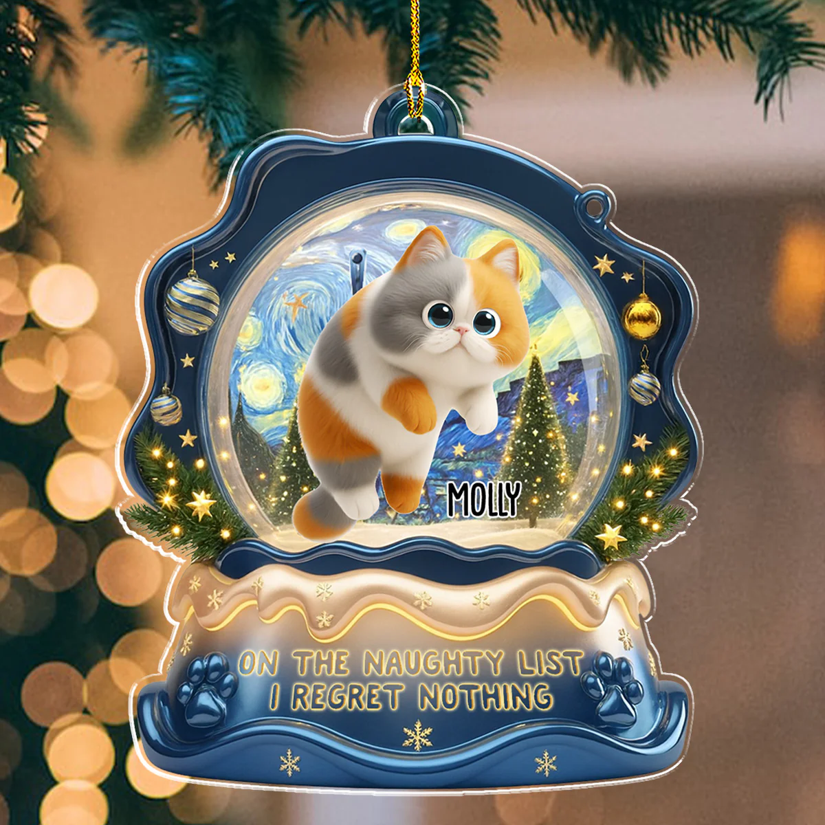 Cat Edition - Personalized Custom Acrylic Ornament  - Image 4
