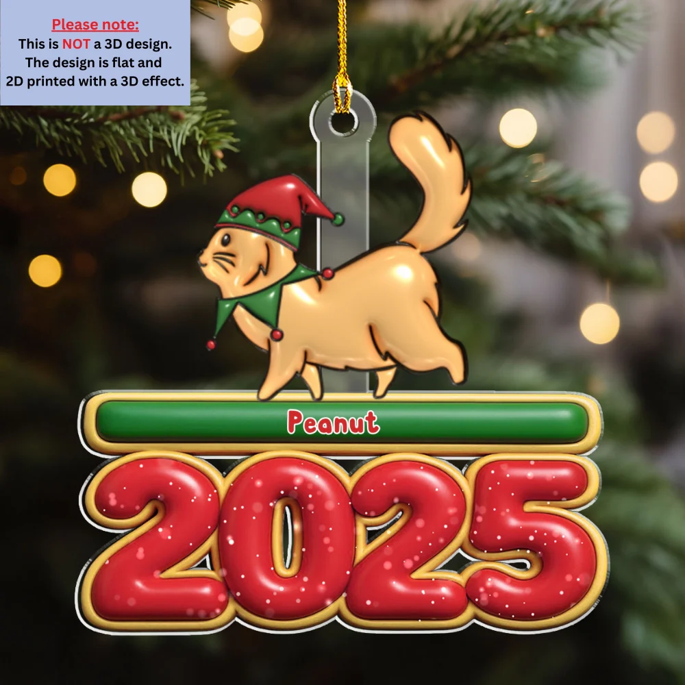 Cat Walks - Personalized Custom Acrylic Ornament - Image 7