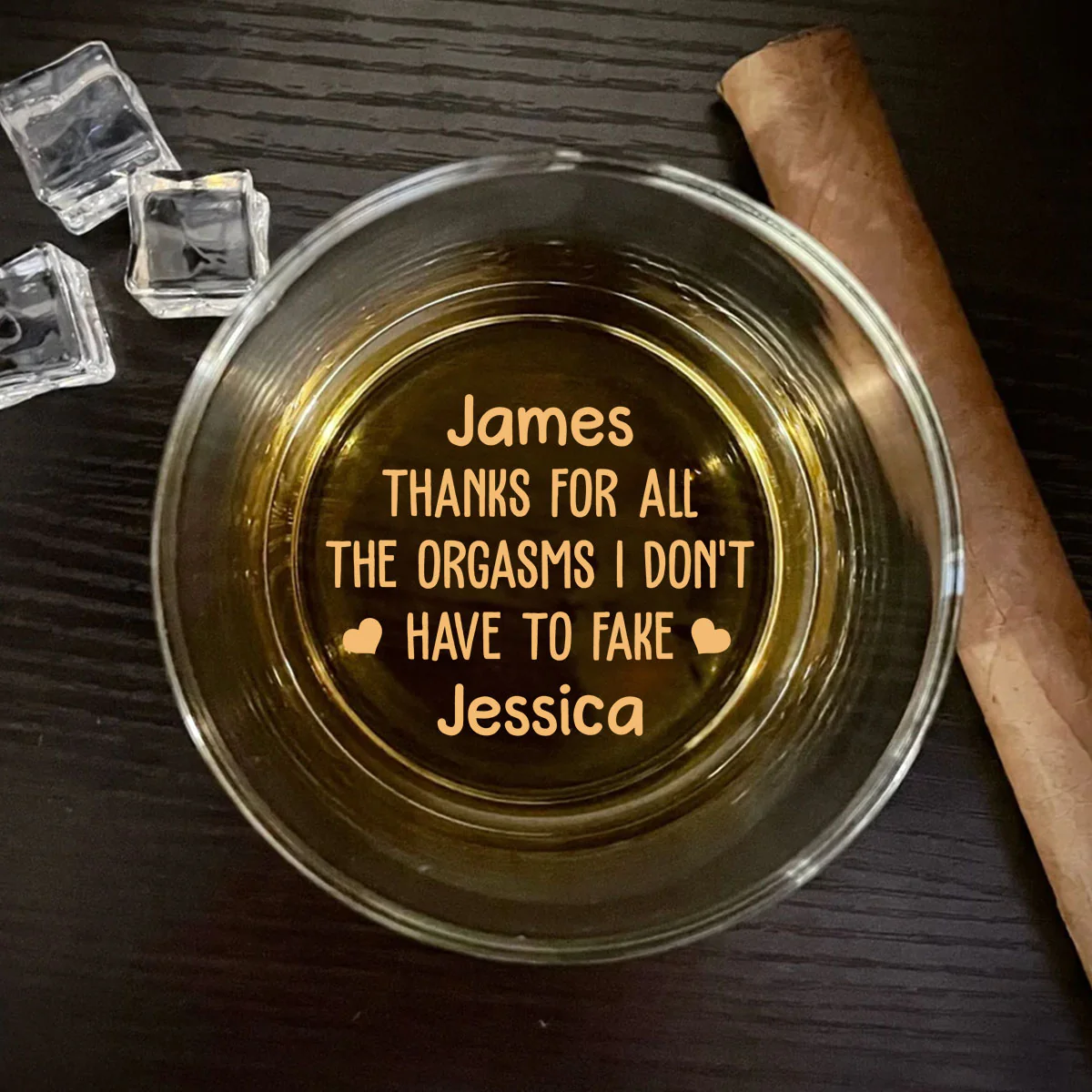 Certified Pleasure Every Single Time - Personalized Custom Engraved Whiskey Glass - Image 4
