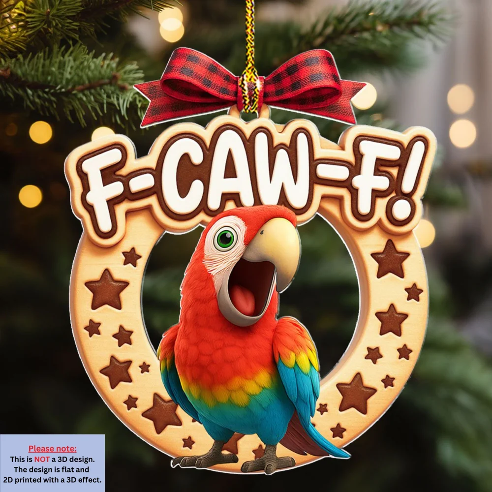 Chaos Comes At Weird Frequency - Personalized Custom 3D Effect Wood Ornament - Image 5