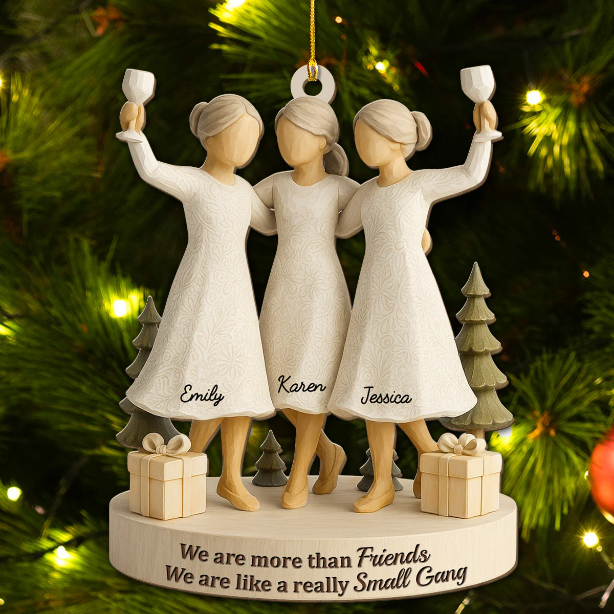 Chaos Crew Forever My Love - Personalized Custom 3D Effect Wood Ornament