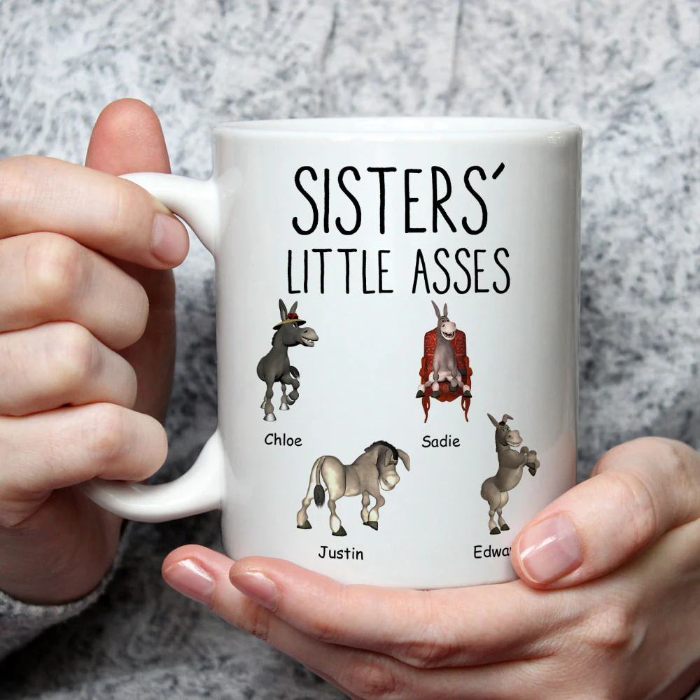 Chaos Powered By Siblings - Personalized Custom Coffee Mug - Image 3