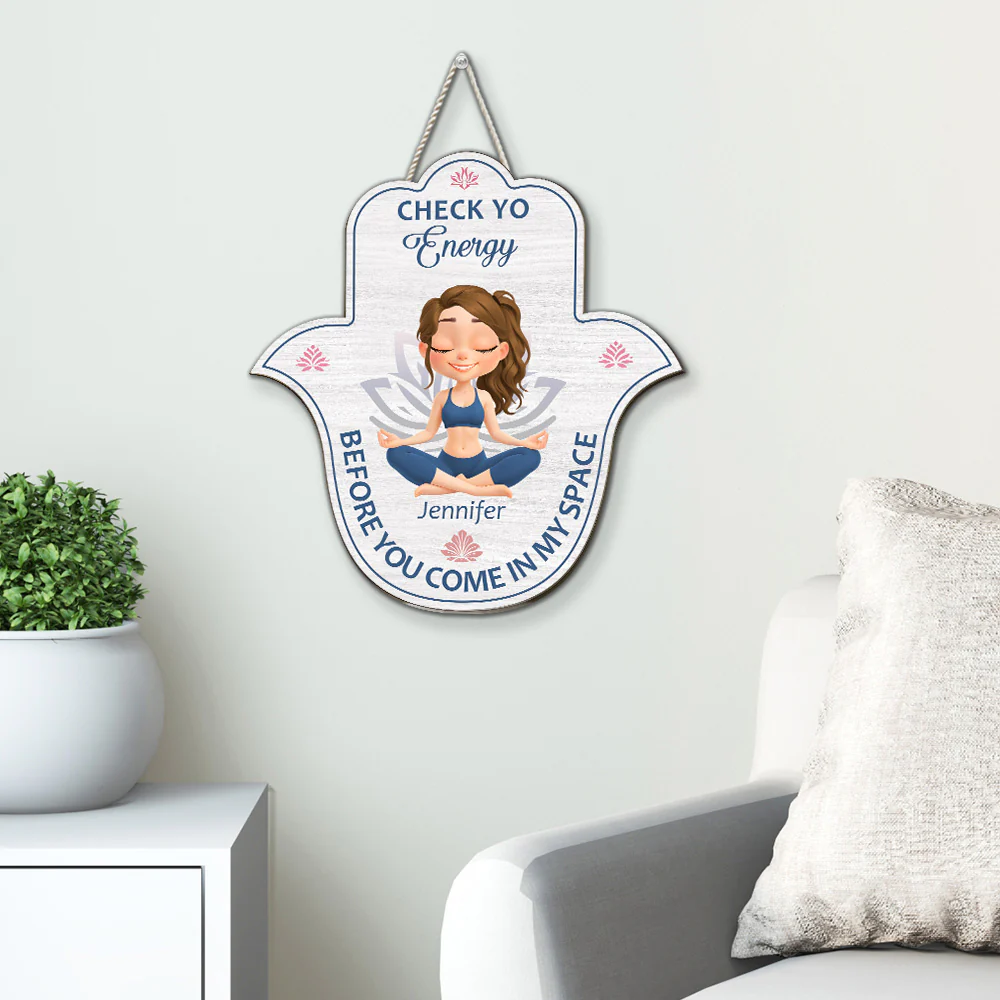 Check Your Energy - Personalized Custom Wood Sign - Image 3