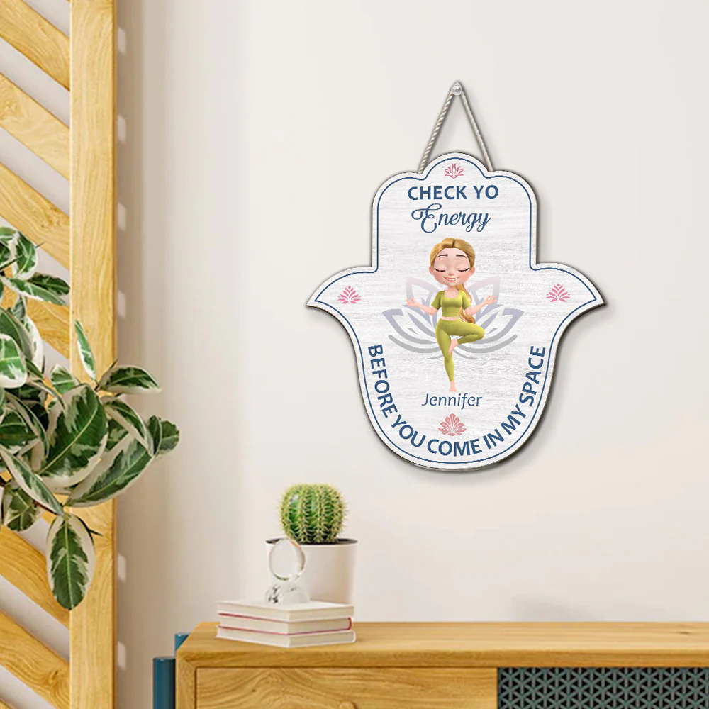 Check Your Energy - Personalized Custom Wood Sign - Image 4