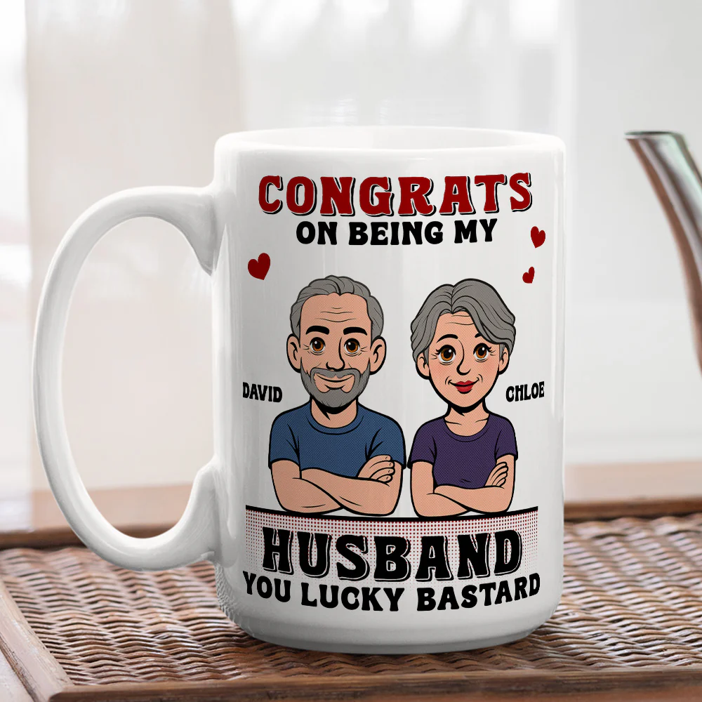 Cheeky Husband - Personalized Custom Coffee Mug - Image 5