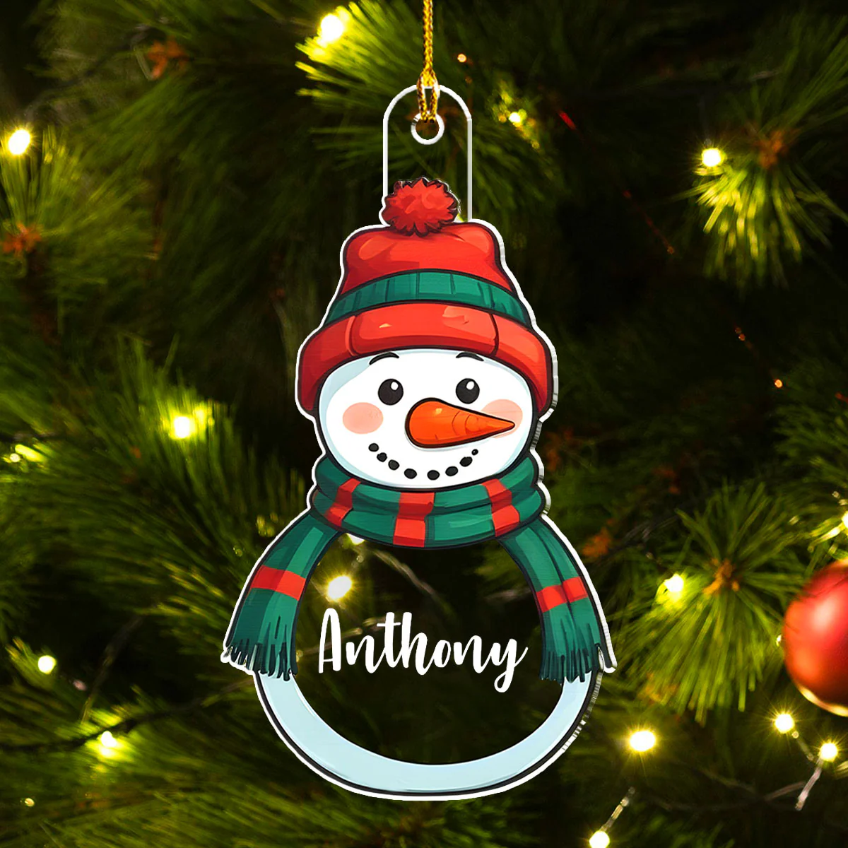 Cheerful Season - Personalized Custom Acrylic Ornament - Image 2