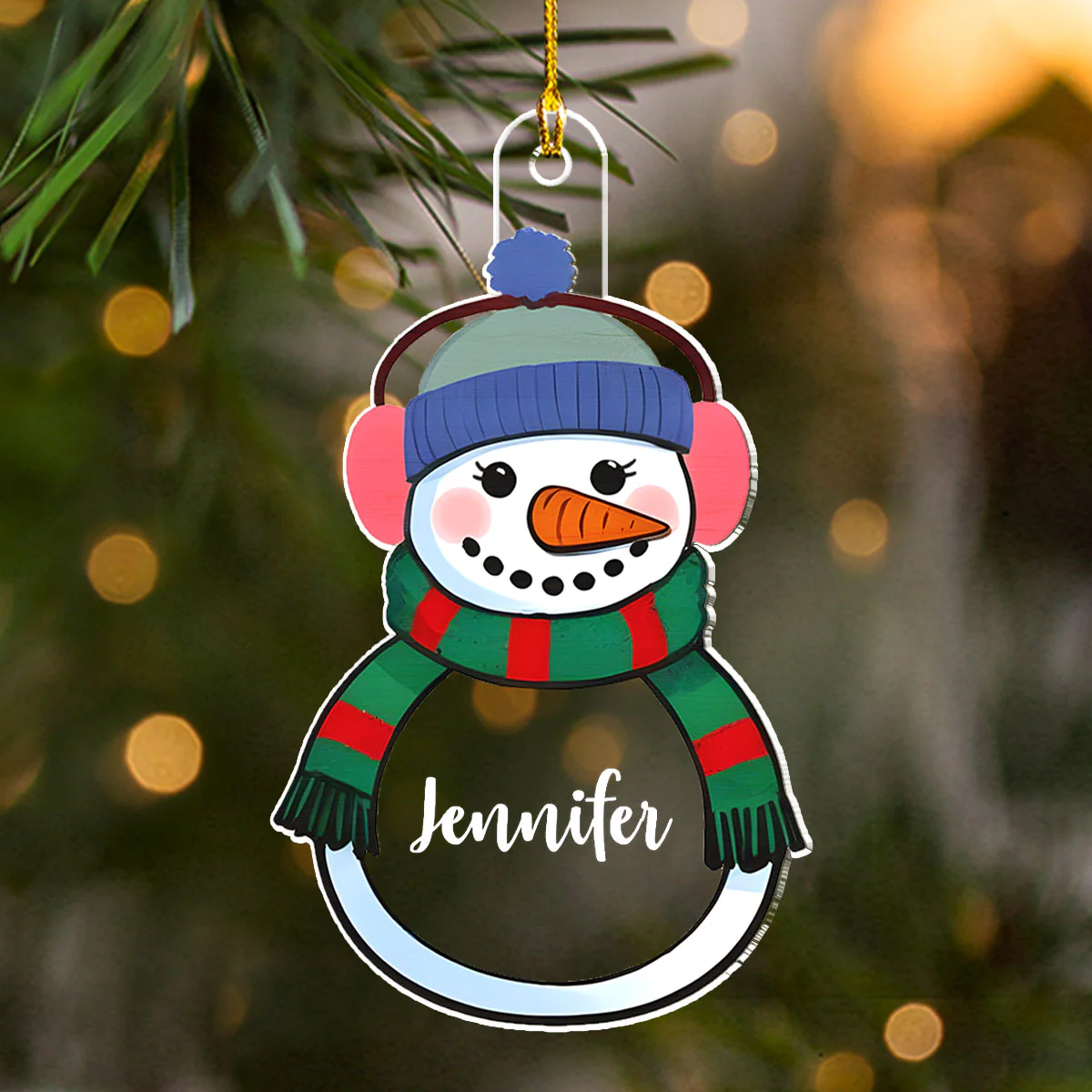 Cheerful Season - Personalized Custom Acrylic Ornament - Image 3