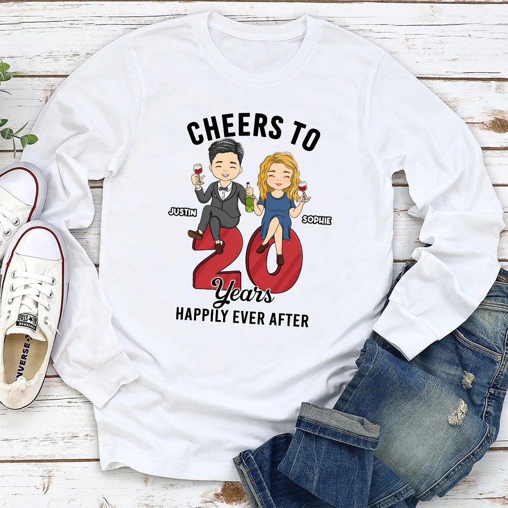 Cheers To - Personalized Custom Long Sleeve T-shirt - Image 2