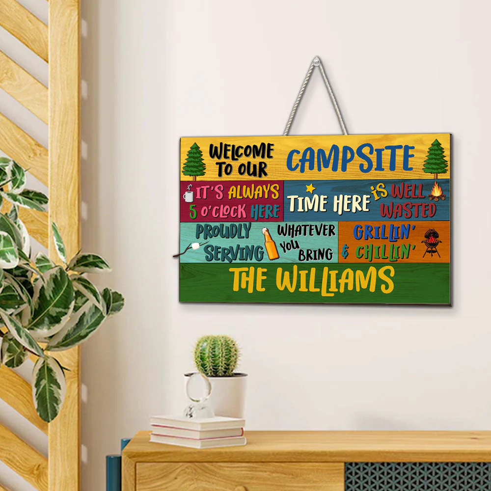 Chilling Chilling Out - Personalized Custom Wood Sign - Image 3