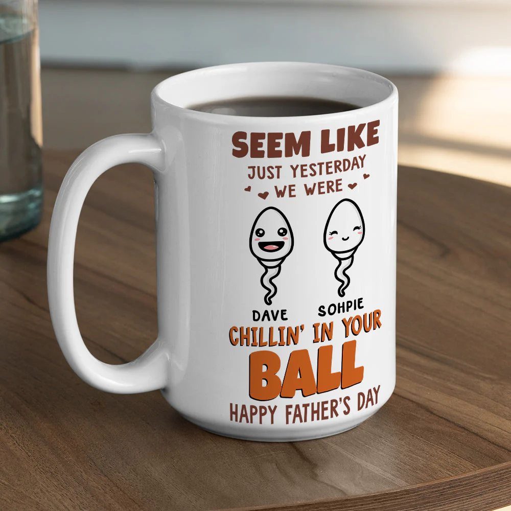 Chilling in your ball - Personalized Custom Coffee Mug - Image 4