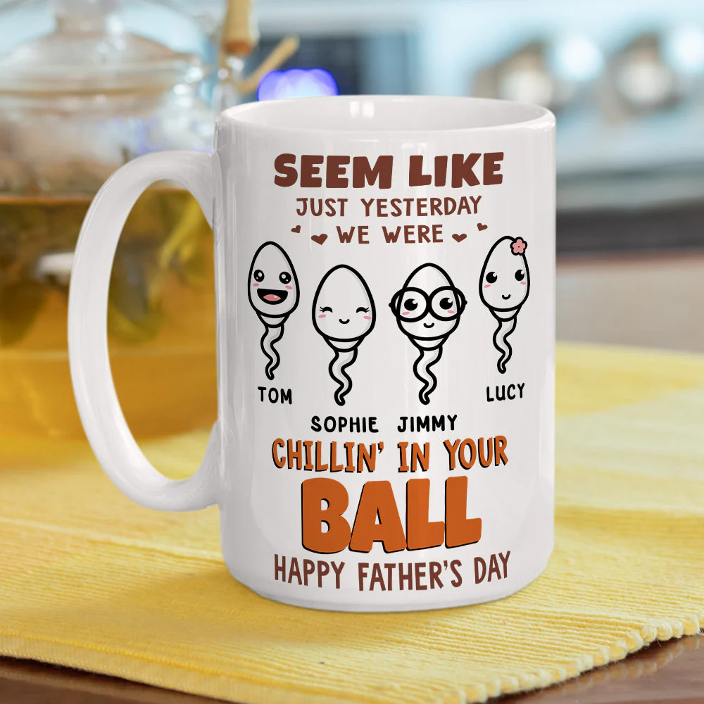 Chilling in your ball - Personalized Custom Coffee Mug - Image 5