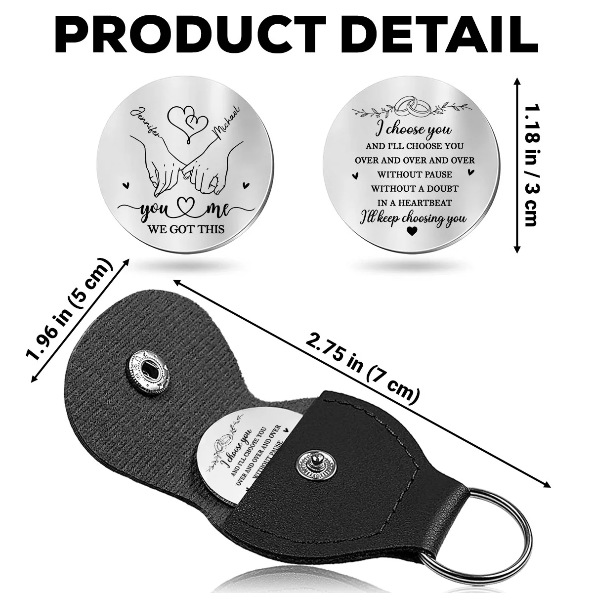 Choose You Over And Over - Personalized Custom Pocket Hug - Image 5