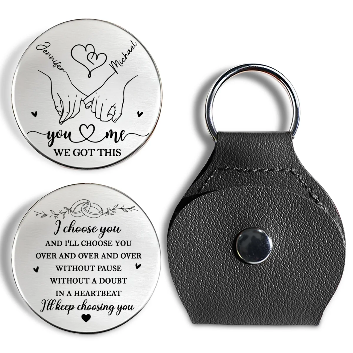 Choose You Over And Over - Personalized Custom Pocket Hug - Image 7