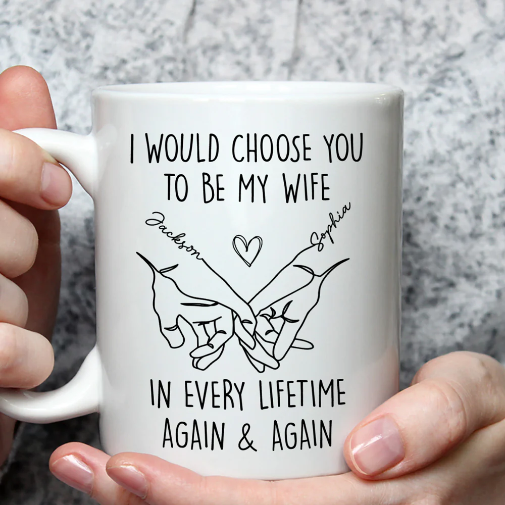 Choose You To Be My Forever - Personalized Custom Coffee Mug - Image 2