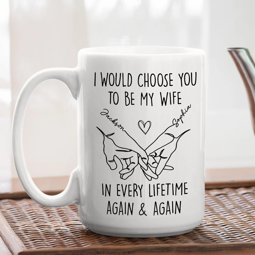 Choose You To Be My Forever - Personalized Custom Coffee Mug - Image 5