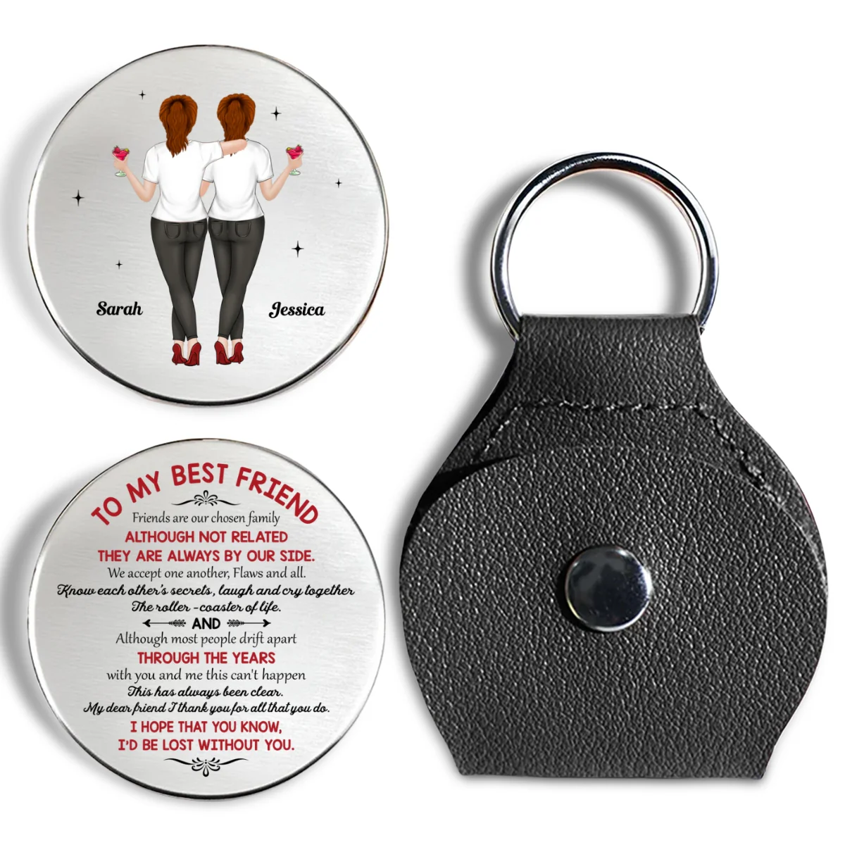 Chosen Family Forever - Personalized Custom Pocket Hug - Image 7