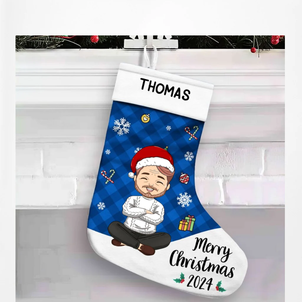 Christmas 2024 - Personalized Custom Christmas Stocking - Image 7
