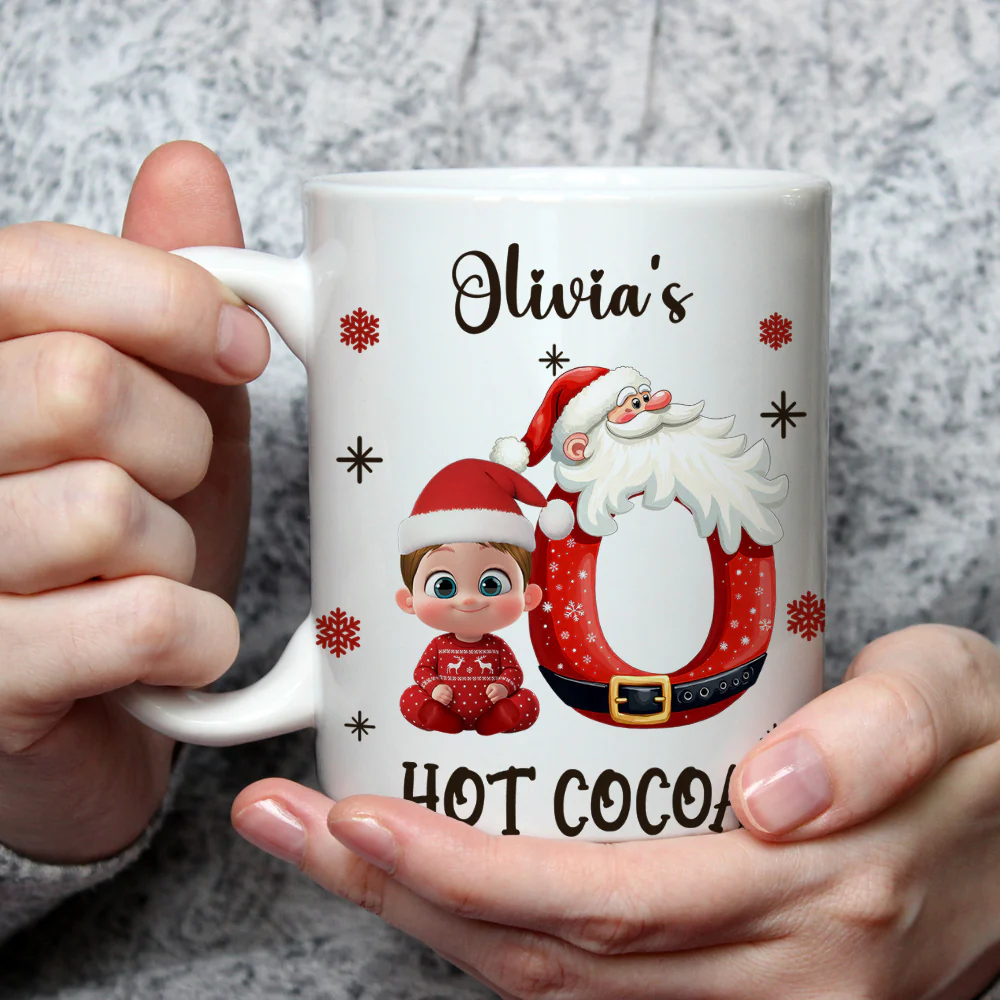 Christmas Cocoa - Personalized Custom Coffee Mug - Image 3