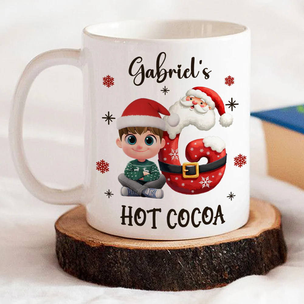 Christmas Cocoa - Personalized Custom Coffee Mug - Image 4