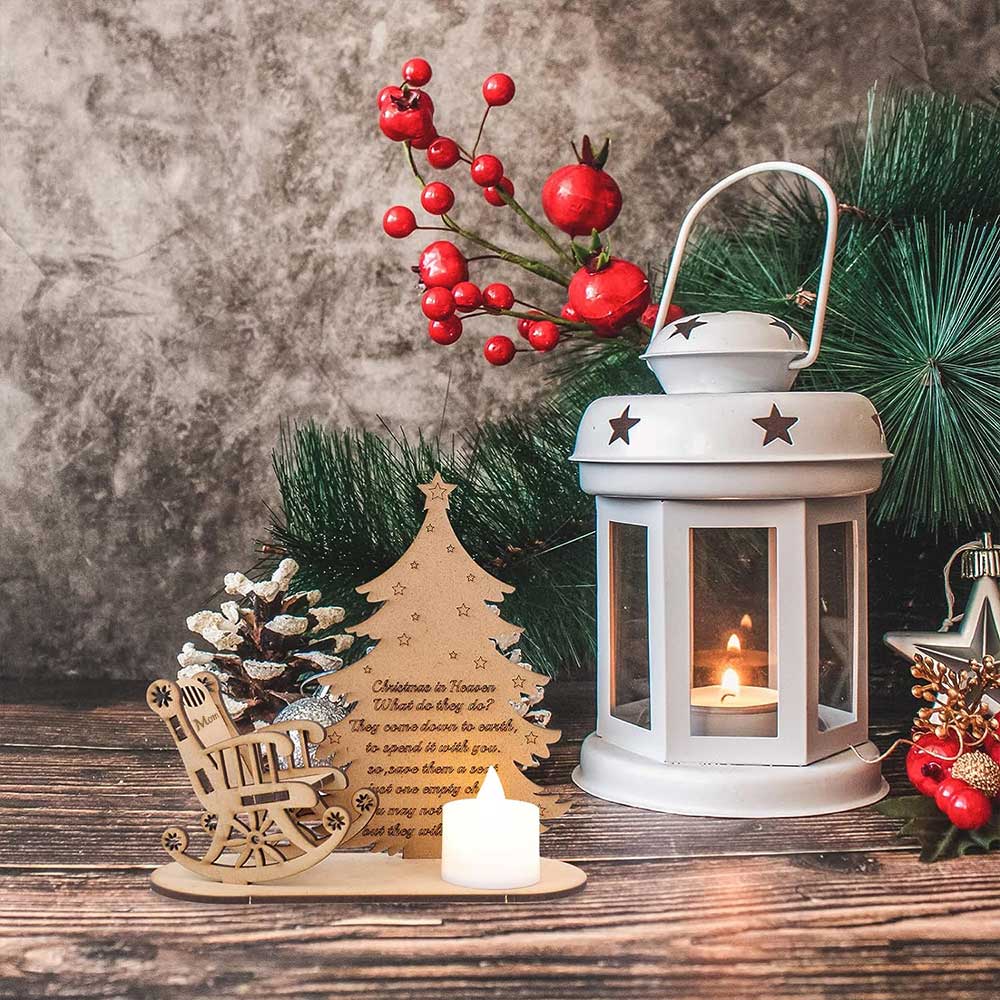 Christmas In Heaven With Pet Bed - Personalized Custom Candle Holder - Image 5
