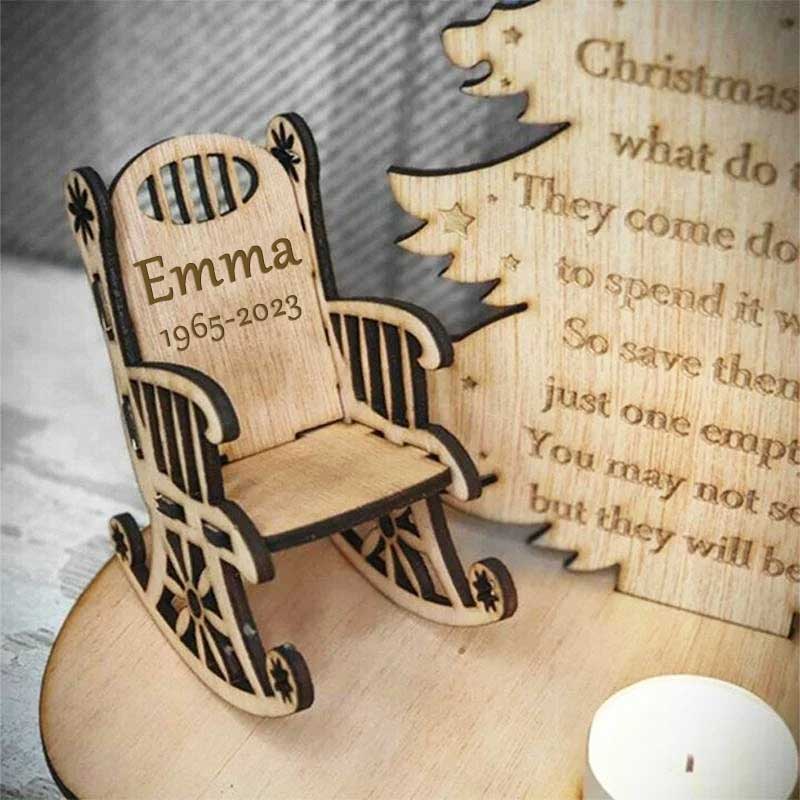 Christmas In Heaven - Personalized Custom Candle Holder - Image 2