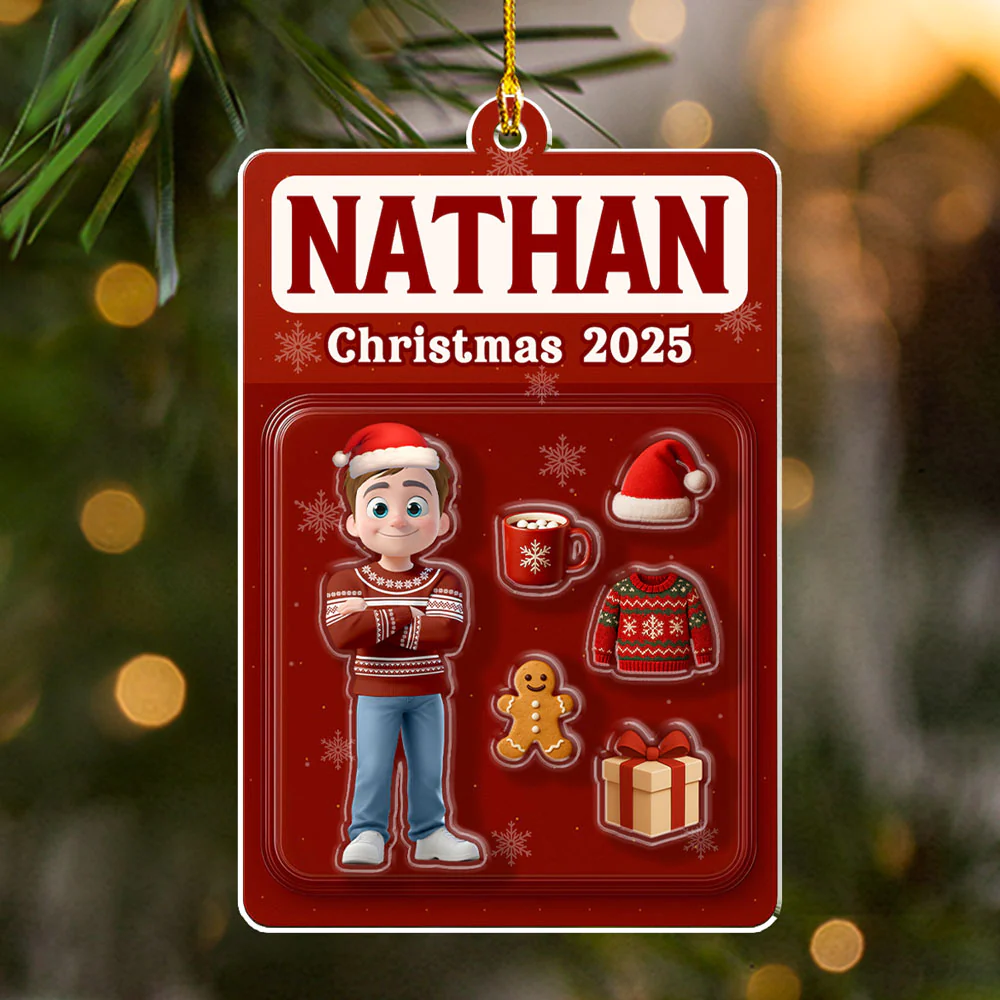Christmas Kit - Personalized Custom Acrylic Ornament - Image 5