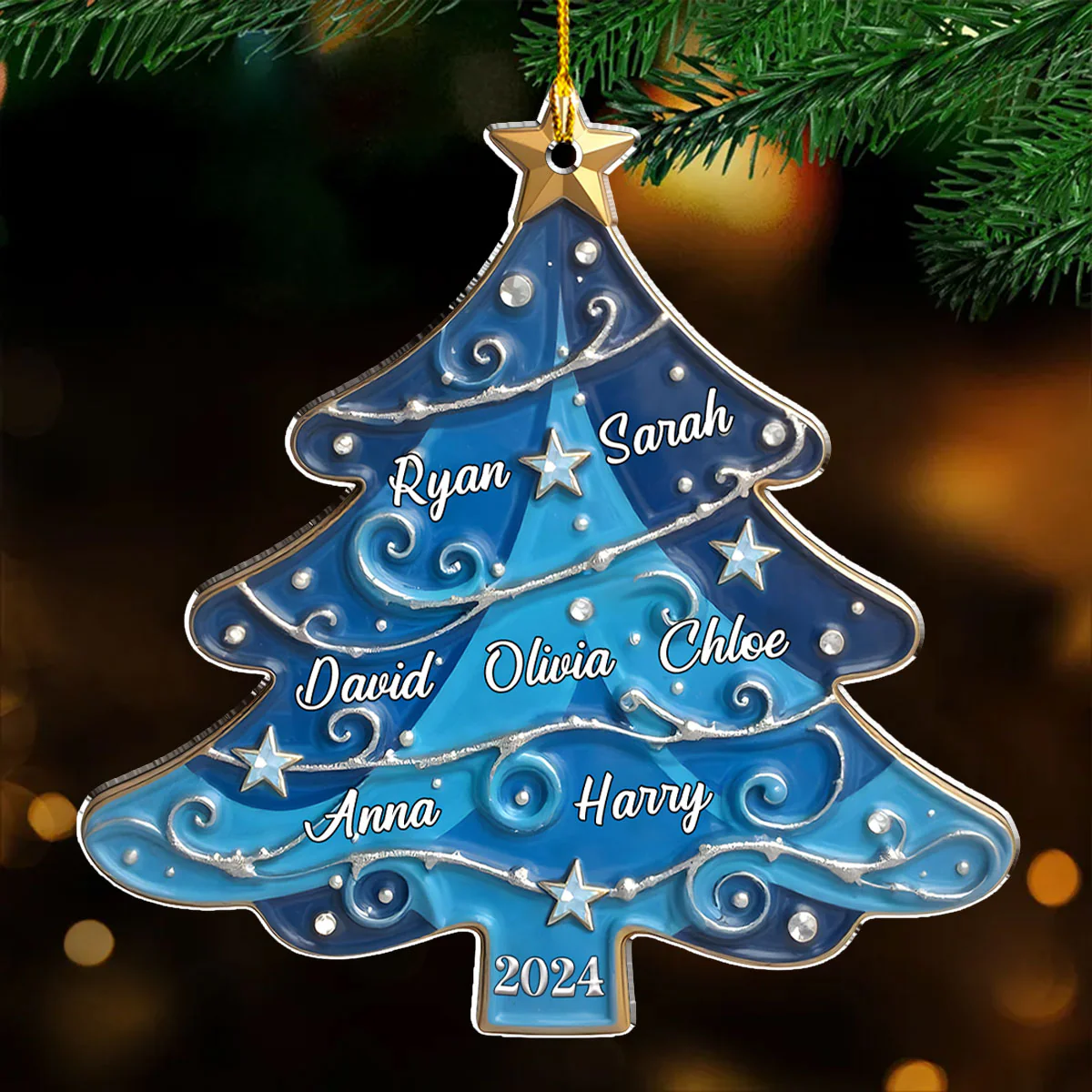 Christmas Tree 2 - Personalized Custom Acrylic Ornament
