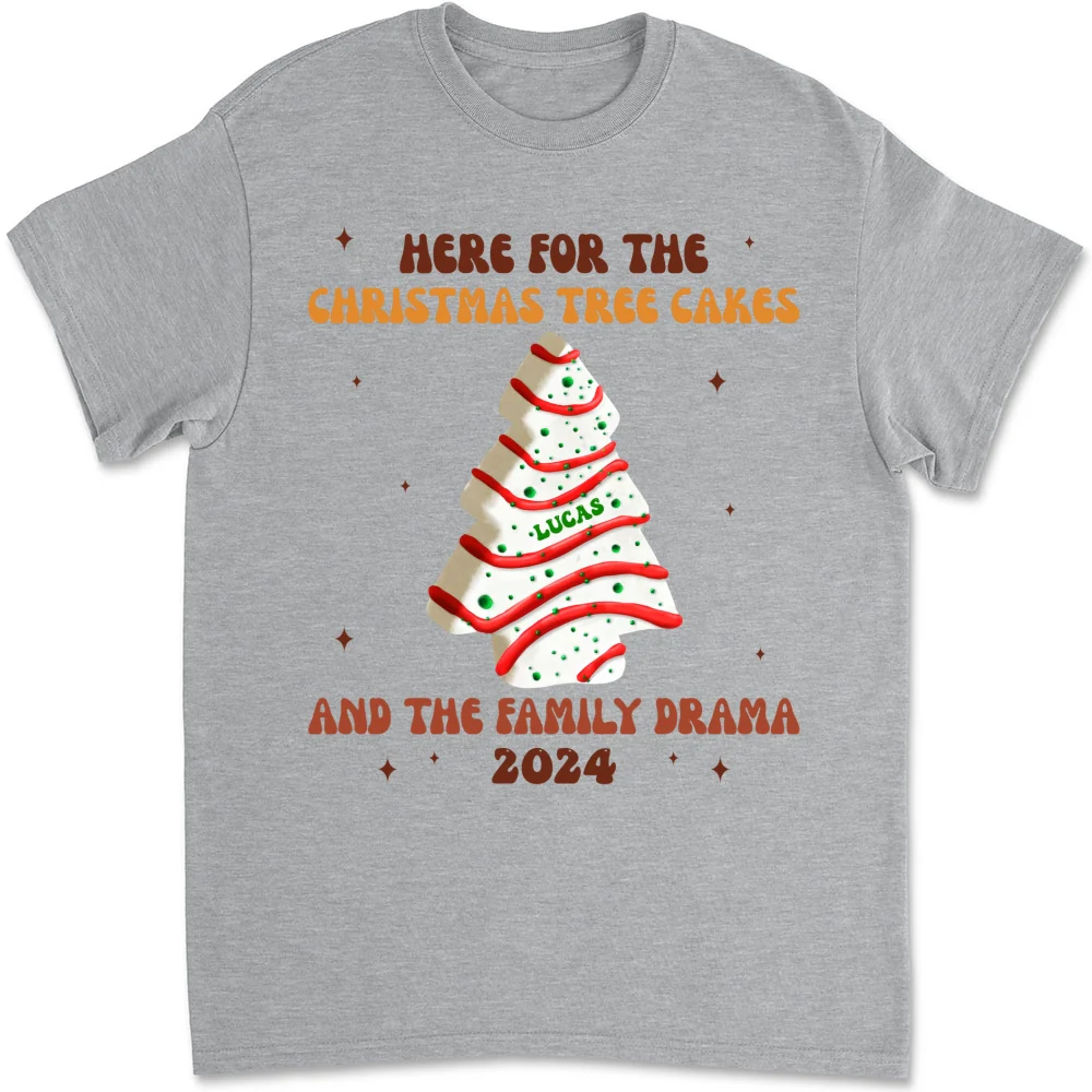 Christmas Tree Cakes And Family Drama - Personalized Custom Shirt - Image 7
