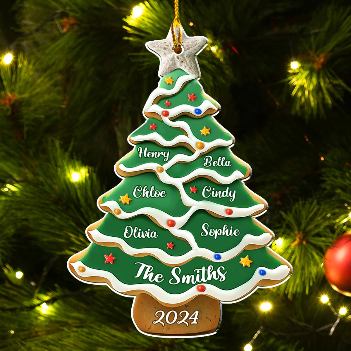 Christmas Tree - Personalized Custom Acrylic Ornament - Image 4