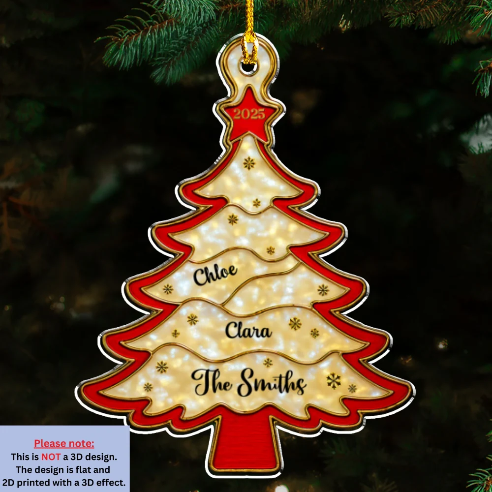 Christmas Tree - Personalized Custom Acrylic Ornament - Image 8